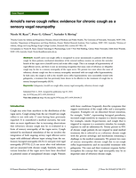 Arnold's nerve cough reflex: evidence for chronic cough as a sensory vagal neuropathy
