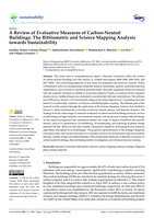 A Review of Evaluative Measures of Carbon-Neutral Buildings: The Bibliometric and Science Mapping Analysis towards Sustainability