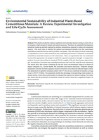 Environmental Sustainability of Industrial Waste-Based Cementitious Materials: A Review, Experimental Investigation and Life-Cycle Assessment