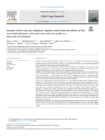 Summer cover crop and temporary legume-cereal intercrop effects on soil microbial indicators, soil water and cash crop yields in a semi-arid environment