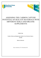 Assessing the carbon capture potential of silicate materials with different soils and organic supplements