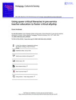 Using queer critical literacies in pre-service teacher education to foster critical allyship