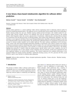 A new binary chaos-based metaheuristic algorithm for software defect prediction
