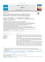 Effects of therapeutic ultrasound in patients with knee osteoarthritis: A systematic review and meta-analysis