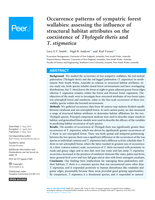 Occurrence patterns of sympatric forest wallabies: assessing the influence of structural habitat attributes on the coexistence of Thylogale thetis and T.&nbsp;stigmatica