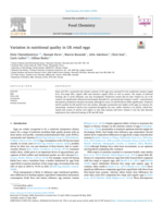 Variation in nutritional quality in UK retail eggs