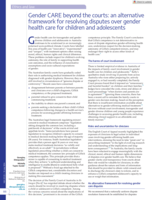 Gender CARE beyond the courts: an alternative framework for resolving disputes over gender health care for children and adolescents