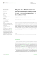 Why not XY? Male monoecious sexual phenotypes challenge the female monoecious paradigm in Cannabis sativa L