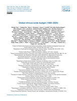 Global nitrous oxide budget (1980–2020)