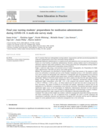 Final year nursing students' preparedness for medication administration during COVID-19: A multi-site survey study