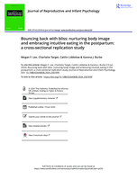 Bouncing back with bliss: Nurturing body image and embracing intuitive eating in the postpartum: A cross-sectional replication study