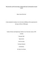 Phytotoxicity and Ecotoxicology of Hydrothermal carbonisation-treated wastes