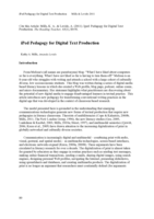 iPed: Pedagogy for Digital Text Production