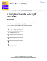 Media literacy and the concept of 'technologies' in primary school classrooms: moving beyond technical skills