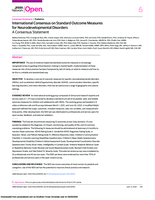 International Consensus on Standard Outcome Measures for Neurodevelopmental Disorders: A Consensus Statement