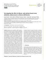 Investigating the effect of silicate- and calcium-based ocean alkalinity enhancement on diatom silicification