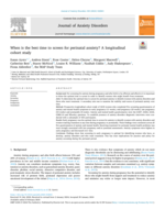 When is the best time to screen for perinatal anxiety? A longitudinal cohort study