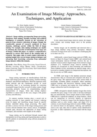An Examination of Image Mining: Approaches, Techniques, and Application