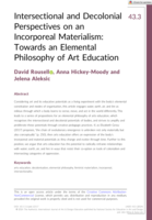 Intersectional and Decolonial Perspectives on an Incorporeal Materialism: Towards an Elemental Philosophy of Art Education