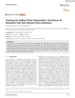 Tracing the Digital Plant Humanities: Narratives of Botanical Life and Human‐Flora Relations