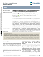 New airborne research facility observes sensitivity of cumulus cloud microphysical properties to aerosol regime over the great barrier reef