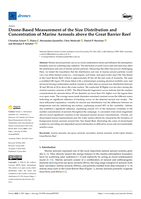 Drone-Based Measurement of the Size Distribution and Concentration of Marine Aerosols above the Great Barrier Reef