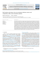 Reef location and season, but not recruitment substrate contour and composition, affect coral recruitment patterns