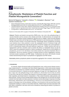 Polyphenols: Modulators of Platelet Function and Platelet Microparticle Generation?
