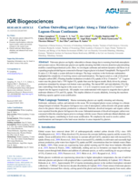 Carbon Outwelling and Uptake Along a Tidal Glacier‐Lagoon‐Ocean Continuum