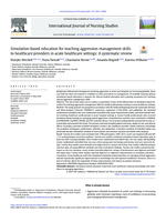Simulation-based education for teaching aggression management skills to health care providers in acute health care settings: A systematic review