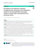 Perceptions and attitudes regarding complementary, alternative, and integrative medicine among published neurology authors: a large-scale, international cross-sectional survey