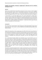 Engaging and developing community in digital spaces: Approaches from the Editorial Development Group