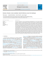 Extreme climatic events modulate chytrid infection across the landscape
