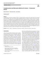 Complementary and Alternative Medicine for Autism - A Systematic Review