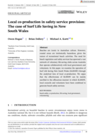 Local co-production in safety service provision: The case of Surf Life Saving in New South Wales
