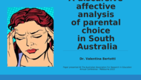 Selecting a preschool: A discursive-affective analysis of parental choice in South Australia