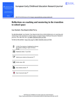 Reflections on coaching and mentoring in the transition to school space