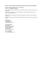Women's Initiation of Physical Violence Against an Abusive Partner Outside of a Violent Episode