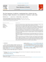 The lived experience of midwives’ transitioning from a clinical role into teaching in higher education in one jurisdiction of Australia: A pilot study