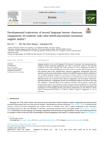 Developmental trajectories of second language learner classroom engagement: Do students’ task value beliefs and teacher emotional support matter?