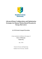 Advanced Beam Configurations and Optimisation Strategies for Human Motion-Based Piezoelectric Energy Harvesters