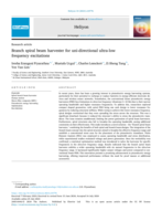 Branch Spiral Beam Harvester for Uni-directional Ultra-Low Frequency Excitations