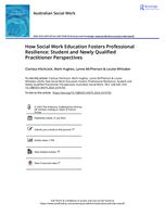 How Social Work Education Fosters Professional Resilience: Student and Newly Qualified Practitioner Perspectives