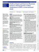 Profile of Sport and Exercise Physician trainee’s clinical practice within Australasia in 2019: a cross-sectional study