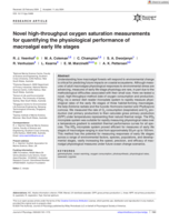 Novel high-throughput oxygen saturation measurements for quantifying the physiological performance of macroalgal early life stages