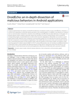 DroidEcho: an in-depth dissection of malicious behaviors in Android applications
