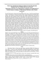 Importance of Private Crew Management Companies For Employment of Turkish Seafarer to Replace In International Maritime Labor Market