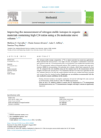 Improving the measurement of nitrogen stable isotopes in organic materials containing high C:N ratios using a 5A molecular sieve column