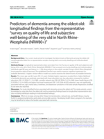Predictors of dementia among the oldest old: longitudinal findings from the representative "survey on quality of life and subjective well-being of the very old in North Rhine-Westphalia (NRW80+)"