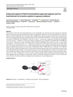 Enhanced capacity of thiol-functionalized sugarcane bagasse and rice husk biochars for arsenite sorption in aqueous solutions